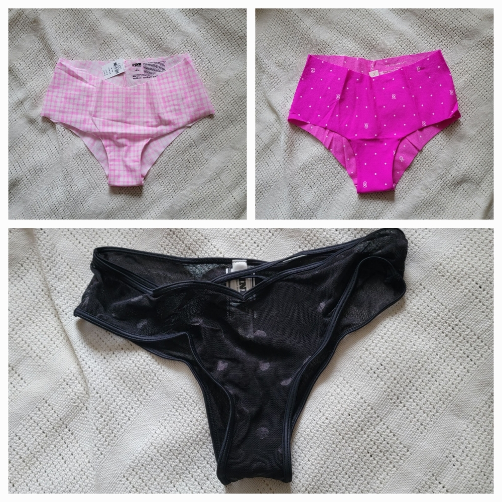 Victoria's Secret Cheeky Panty sz Medium and Large